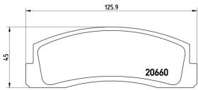 BREMBO P41002 - PASTILLA DE FRENO