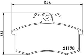 BREMBO P41003 - PASTILLA DE FRENO