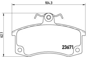 BREMBO P41004 - PASTILLA DE FRENO