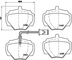 BREMBO P44003 - PASTILLA DE FRENO