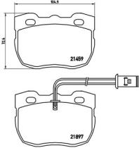 BREMBO P44004 - PASTILLA DE FRENO