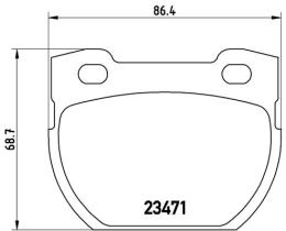 BREMBO P44006 - PASTILLA DE FRENO