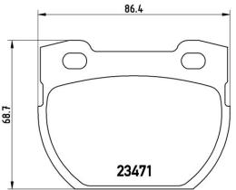 BREMBO P44007 - PASTILLA DE FRENO