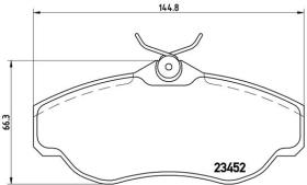 BREMBO P44008 - PASTILLA DE FRENO