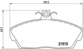 BREMBO P44010 - PASTILLA DE FRENO