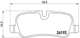 BREMBO P44013 - PASTILLA DE FRENO