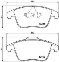 BREMBO P44020 - PASTILLA DE FRENO