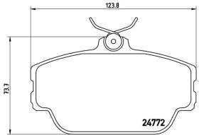 BREMBO P46001 - PASTILLA DE FRENO