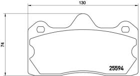 BREMBO P47002 - PASTILLA DE FRENO