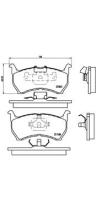 BREMBO P49004 - PASTILLA DE FRENO