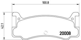 BREMBO P49005 - PASTILLA DE FRENO