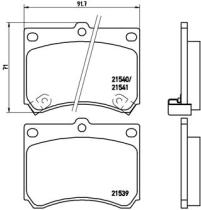 BREMBO P49011 - PASTILLA DE FRENO