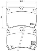 BREMBO P49016 - PASTILLA DE FRENO