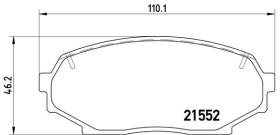 BREMBO P49017 - PASTILLA DE FRENO