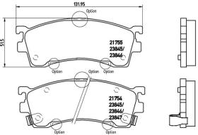 BREMBO P49023 - PASTILLA DE FRENO