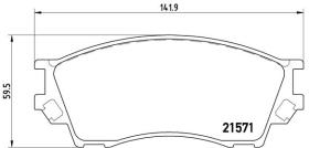 BREMBO P49019 - PASTILLA DE FRENO