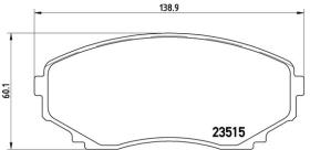 BREMBO P49028 - PASTILLA DE FRENO