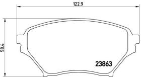 BREMBO P49029 - PASTILLA DE FRENO