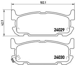 BREMBO P49031 - PASTILLA DE FRENO