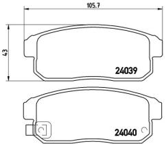 BREMBO P49035 - PASTILLA DE FRENO