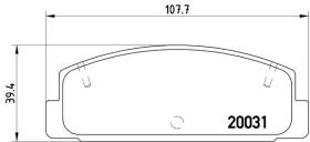 BREMBO P49037 - PASTILLA DE FRENO