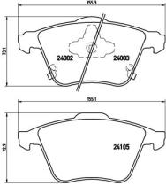 BREMBO P49038 - PASTILLA DE FRENO