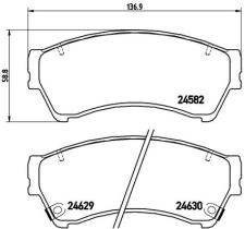 BREMBO P49039 - PASTILLA DE FRENO