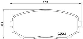 BREMBO P49040 - PASTILLA DE FRENO