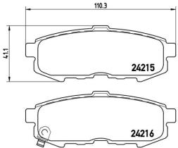 BREMBO P49042 - PASTILLA DE FRENO