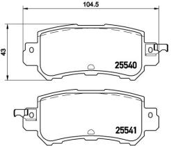 BREMBO P49047 - PASTILLA DE FRENO