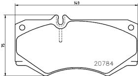 BREMBO P50003 - PASTILLA DE FRENO