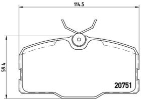 BREMBO P50006 - PASTILLA DE FRENO