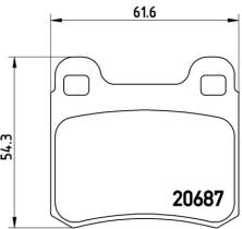 BREMBO P50007 - PASTILLA DE FRENO