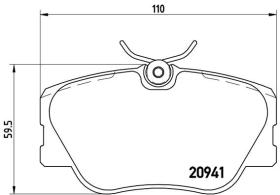 BREMBO P50008 - PASTILLA DE FRENO