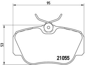 BREMBO P50011 - PASTILLA DE FRENO