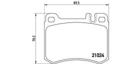 BREMBO P50014 - PASTILLA DE FRENO