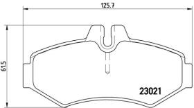 BREMBO P50020 - PASTILLA DE FRENO