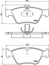 BREMBO P50023 - PASTILLA DE FRENO