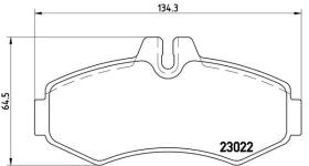 BREMBO P50031 - PASTILLA DE FRENO