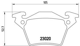 BREMBO P50032 - PASTILLA DE FRENO