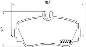 BREMBO P50036 - PASTILLA DE FRENO