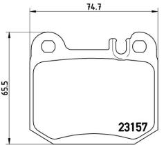 BREMBO P50043 - PASTILLA DE FRENO