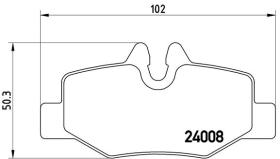 BREMBO P50051 - PASTILLA DE FRENO