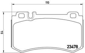 BREMBO P50061 - PASTILLA DE FRENO