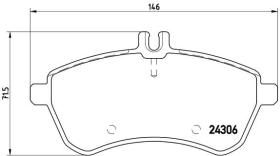 BREMBO P50070 - PASTILLA DE FRENO