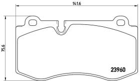 BREMBO P50074 - PASTILLA DE FRENO