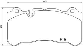 BREMBO P50078 - PASTILLA DE FRENO