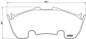 BREMBO P50079 - PASTILLA DE FRENO