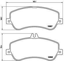 BREMBO P50086 - PASTILLA DE FRENO