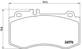 BREMBO P50087 - PASTILLA DE FRENO